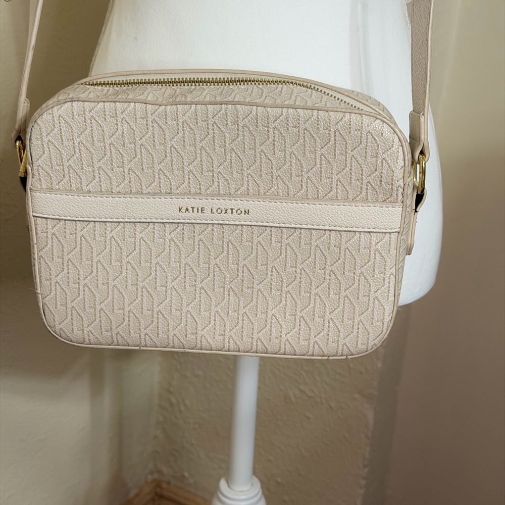Katie Loxton‎ Beige Signature Crossbody Bag